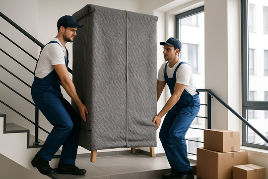 Möbeltransport in Pforzheim – professionelles Team beim Beladen